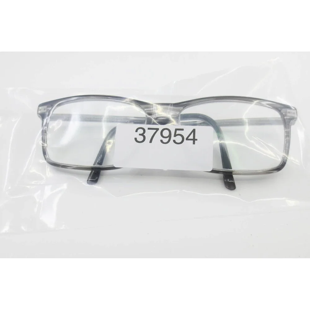Robert Mitchel XL 20212 Gray Striped Rectangular Eyeglass Frames 61-18-155 Mens